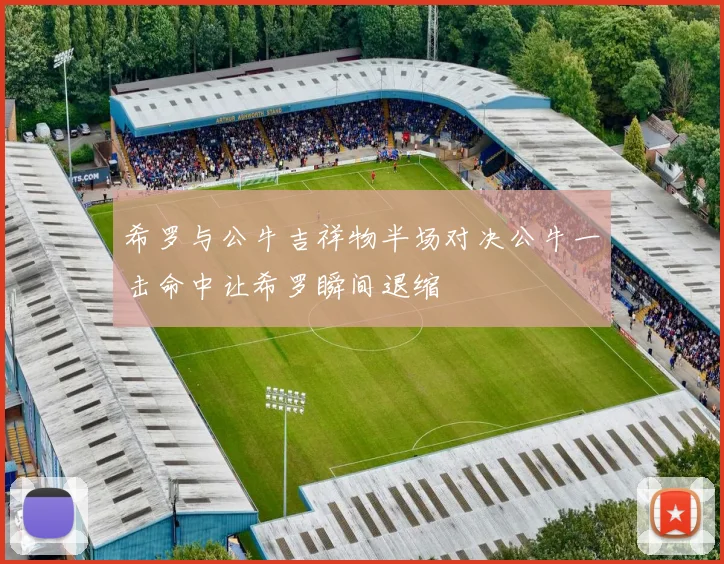 希罗与公牛吉祥物半场对决公牛一击命中让希罗瞬间退缩